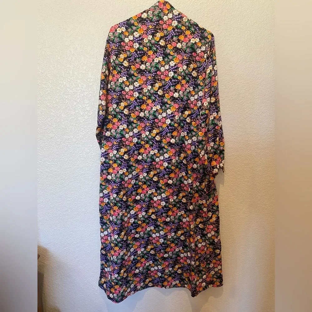 Christian Dior vintage Kaftan Maxi Dress loungewear Womens Neiman Marcus medium - Picture 6 of 9